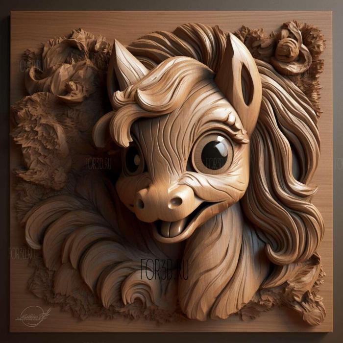 my little pony 2 stl model for CNC